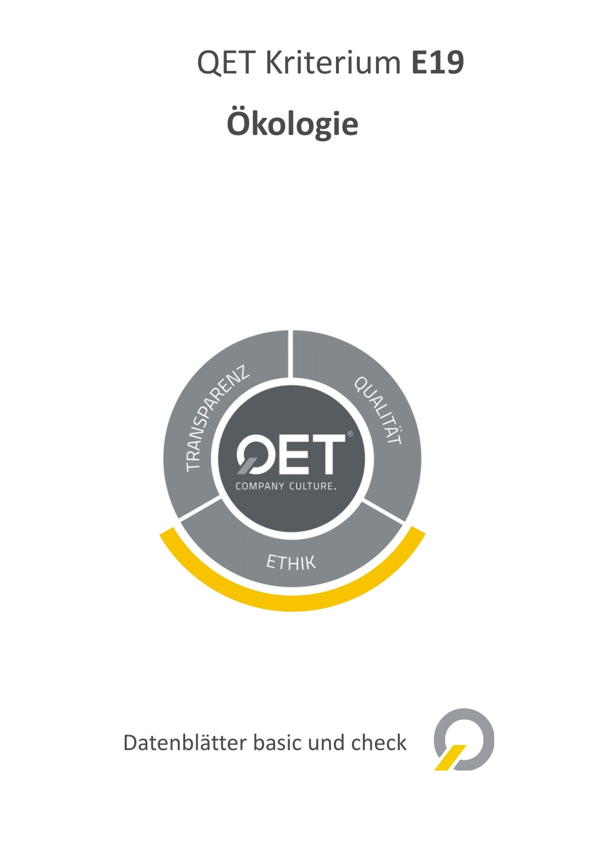 E19 Ecologie