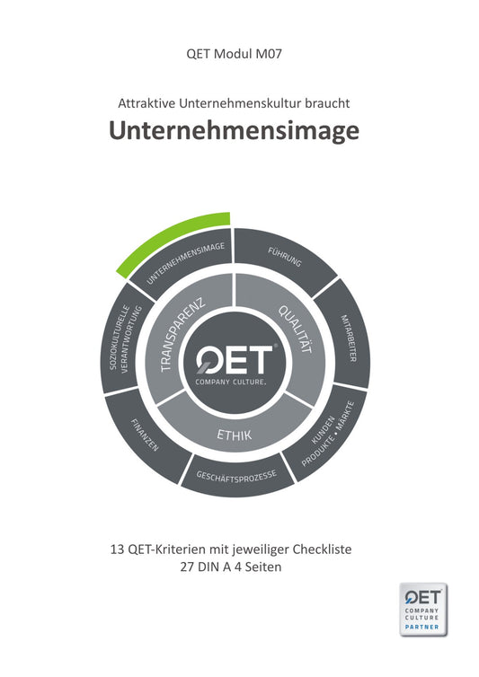 M07 Cultură corporativă atractivă - imagine corporativă - sistem de management QET