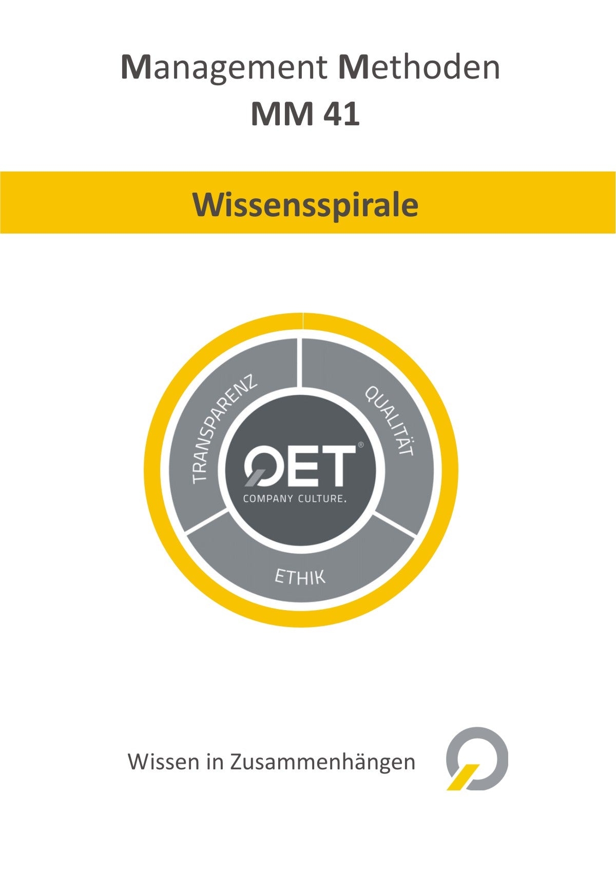 MM 41 Wissensspirale - Management Methoden